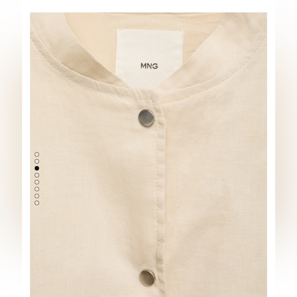 NWT - Mango Linen Button-Up Jacket - Picture 5 of 8